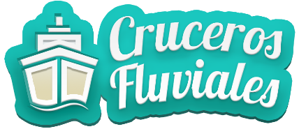 logotipo de cruceros fluviales o de costa