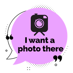 I want a photo there