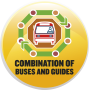 combinacion buses y guias