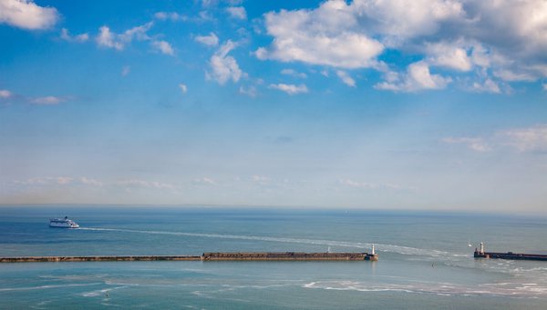 We will cross the English Channel by Ferry.