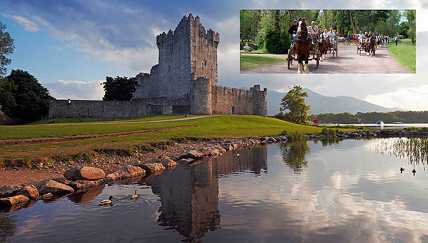 killarney: Incluido paseo en coche de caballos a castillo de Ross.
