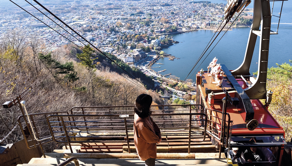 Kawagushiko:Vistas espectaculares desde la montaña Kachikachi