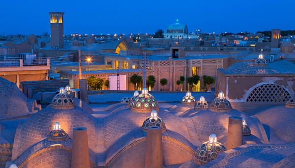 Kashan: La ciudad de adobe del desierto iraní.
