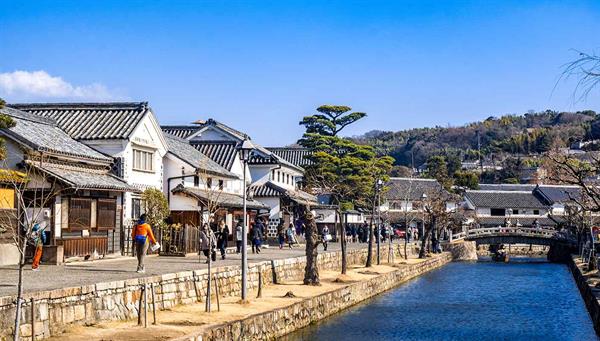 Paseo en Kurashiki, una encantadora ciudad con su atmósfera del pasado
