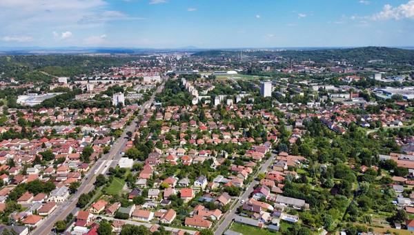 View of the houses in Miskolc