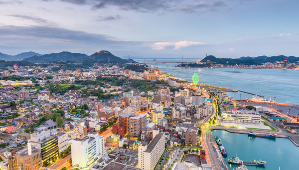 Shimonoseki: One of the main fishing ports in the country.