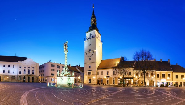 City of Trnava – Slovakia, main square with tower