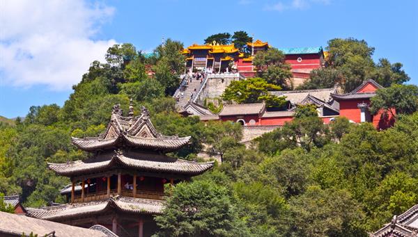 Wutai: The sacred mountain of Buddhism.