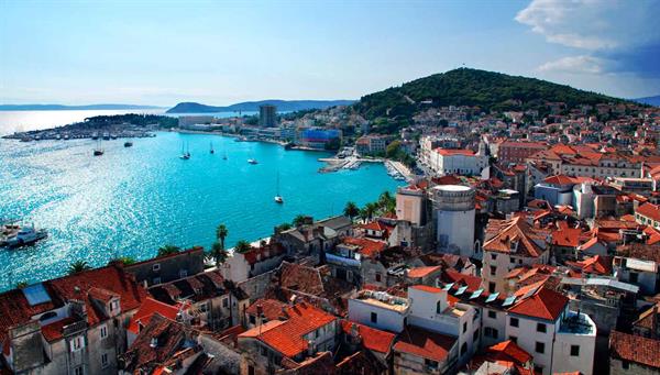 Split: Sea port on the Dalmatian coast.