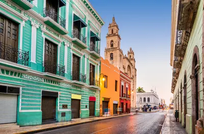 San Idefonso Cathedral in the colonial city of Merida on the Yucatan Peninsula, Mexico.

