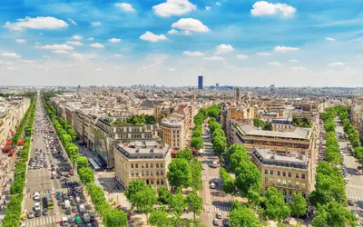 Hermosa vista panorámica de Paris.
