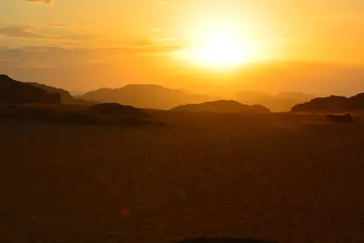 Puesta de Sol en Jordania.

