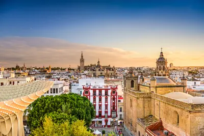 Vista panorámica de Sevilla.
