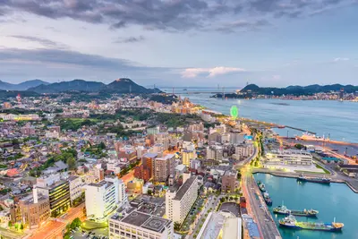 Shimonoseki: One of the main fishing ports in the country.