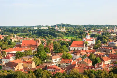 Vista de la ciudad de Vilnius desde el castillo de Gedimias
