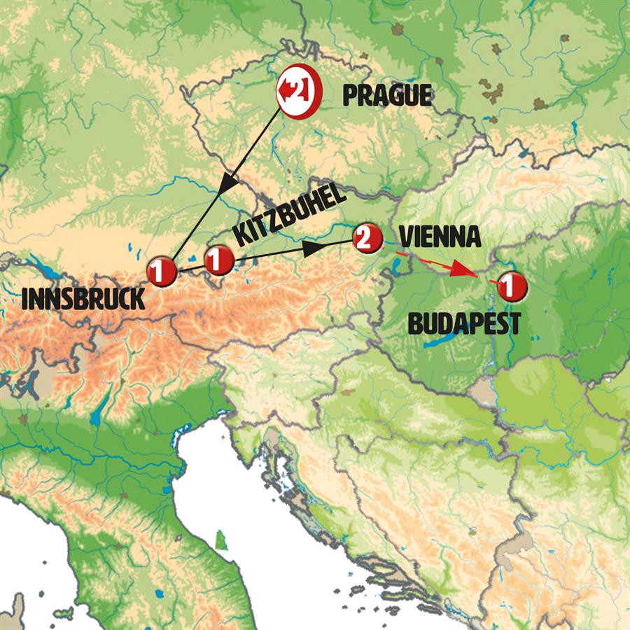 Central European Pearl - Map