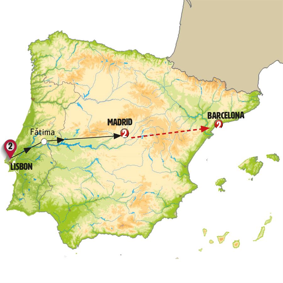 Iberian Capitals BH - Map