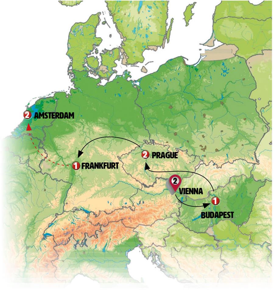 tourhub | Europamundo | A Piece of Europe | Tour Map