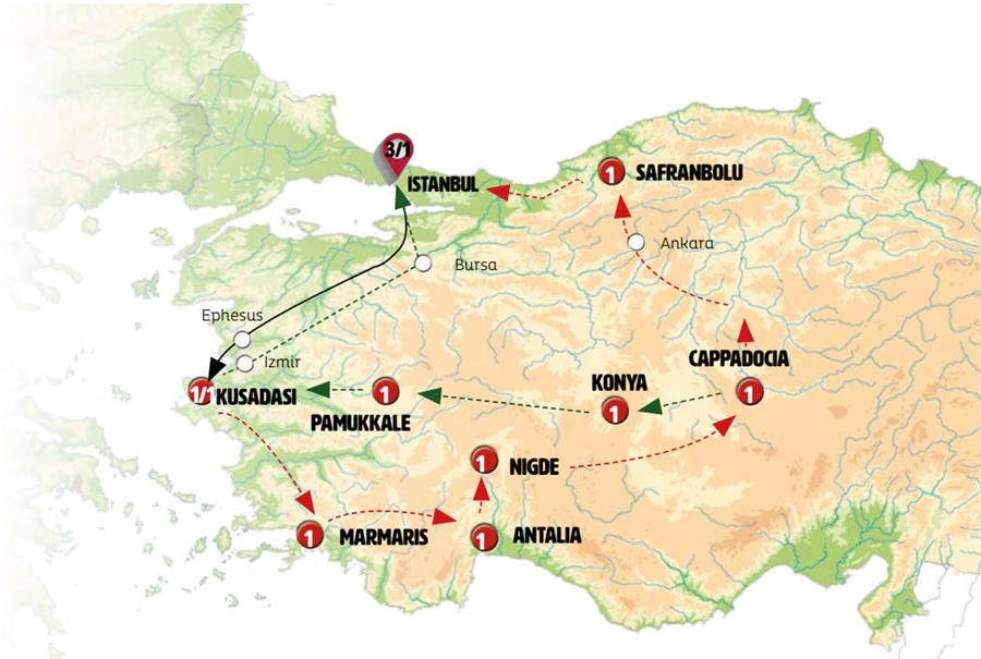 tourhub | Europamundo | Aegean Dream | Tour Map