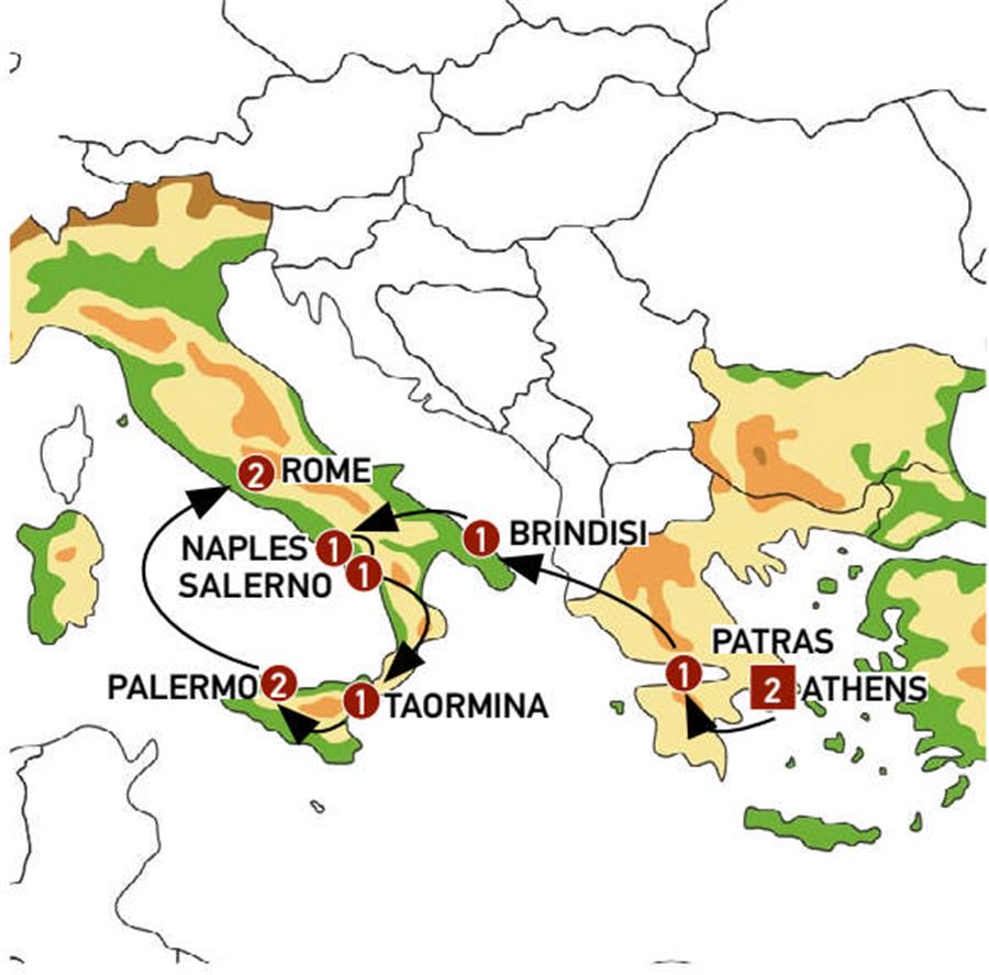 Athens Location Rome Tour | Athens, Peninsula and Sicily End Rome | Europamundo | 31129