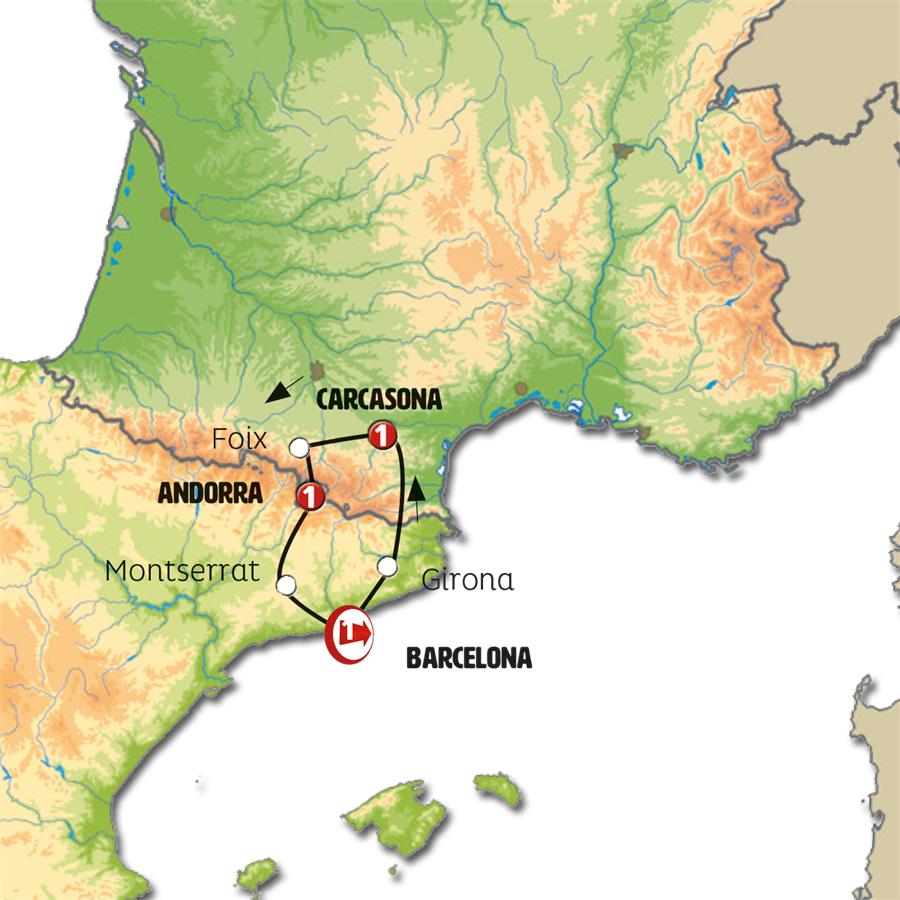 Cataluña, Sur de Francia y Andorra