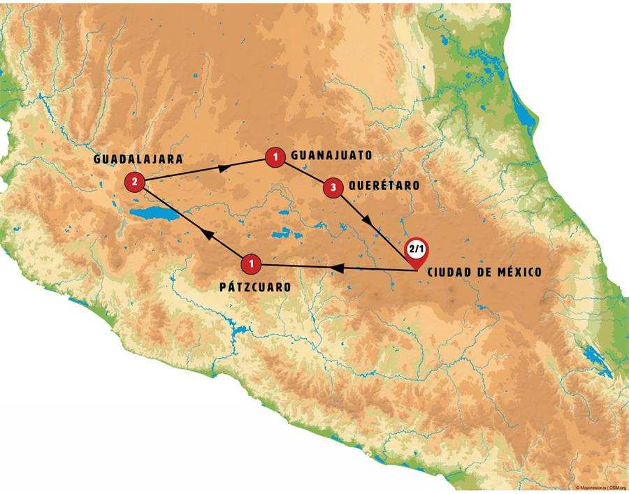 Mapa del recorrido