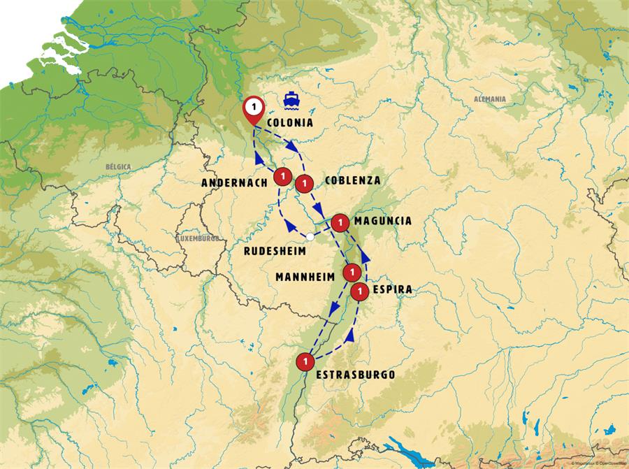 Rin Romántico y Alsacia – VISTAGRACIA Standard