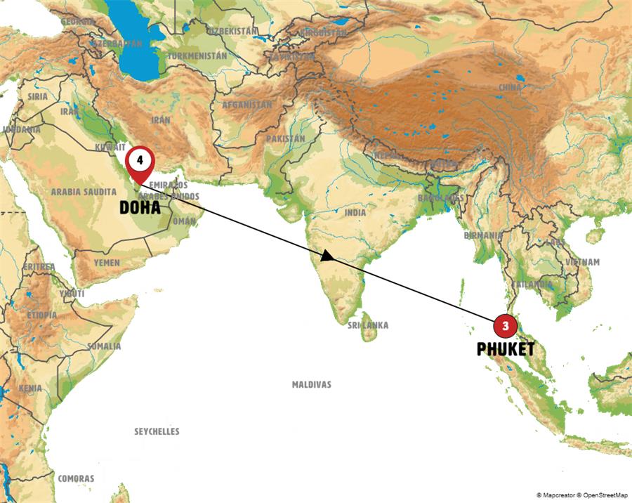 Mapa del recorrido