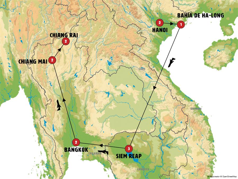 Mapa del recorrido