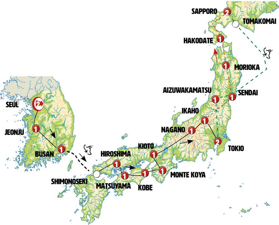 Mapa del recorrido