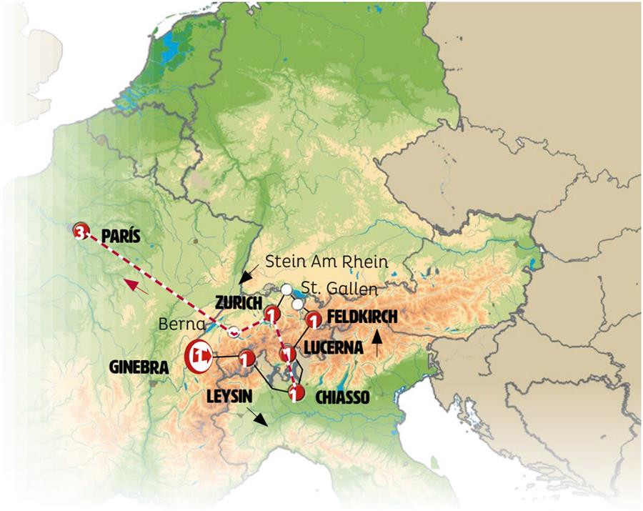 Suiza 2024 Europa Central