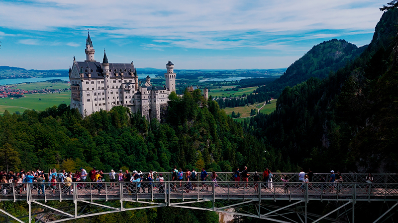 Munich- Fussen- Rotemburgo- Frankfurt.